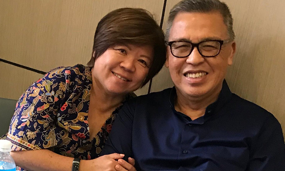 Bishop Emeritus Dr Wee Boon Hup with his wife, Catherine
